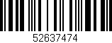 Código de barras (EAN, GTIN, SKU, ISBN): '52637474'