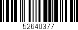 Código de barras (EAN, GTIN, SKU, ISBN): '52640377'