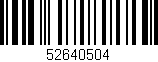 Código de barras (EAN, GTIN, SKU, ISBN): '52640504'