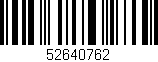 Código de barras (EAN, GTIN, SKU, ISBN): '52640762'