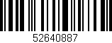 Código de barras (EAN, GTIN, SKU, ISBN): '52640887'