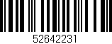 Código de barras (EAN, GTIN, SKU, ISBN): '52642231'