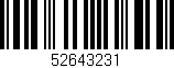 Código de barras (EAN, GTIN, SKU, ISBN): '52643231'