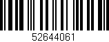 Código de barras (EAN, GTIN, SKU, ISBN): '52644061'