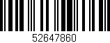 Código de barras (EAN, GTIN, SKU, ISBN): '52647860'