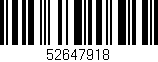 Código de barras (EAN, GTIN, SKU, ISBN): '52647918'