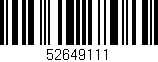 Código de barras (EAN, GTIN, SKU, ISBN): '52649111'