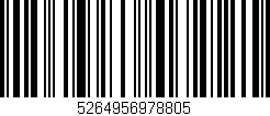 Código de barras (EAN, GTIN, SKU, ISBN): '5264956978805'