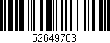 Código de barras (EAN, GTIN, SKU, ISBN): '52649703'