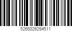 Código de barras (EAN, GTIN, SKU, ISBN): '5265026294511'