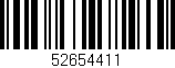 Código de barras (EAN, GTIN, SKU, ISBN): '52654411'