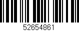 Código de barras (EAN, GTIN, SKU, ISBN): '52654861'