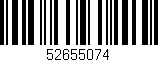 Código de barras (EAN, GTIN, SKU, ISBN): '52655074'