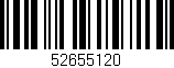 Código de barras (EAN, GTIN, SKU, ISBN): '52655120'