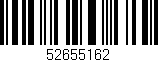 Código de barras (EAN, GTIN, SKU, ISBN): '52655162'