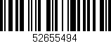 Código de barras (EAN, GTIN, SKU, ISBN): '52655494'