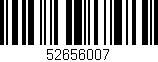 Código de barras (EAN, GTIN, SKU, ISBN): '52656007'