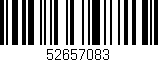 Código de barras (EAN, GTIN, SKU, ISBN): '52657083'