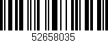 Código de barras (EAN, GTIN, SKU, ISBN): '52658035'