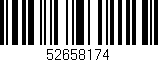 Código de barras (EAN, GTIN, SKU, ISBN): '52658174'