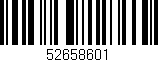 Código de barras (EAN, GTIN, SKU, ISBN): '52658601'