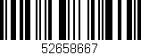 Código de barras (EAN, GTIN, SKU, ISBN): '52658667'