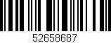 Código de barras (EAN, GTIN, SKU, ISBN): '52658687'