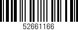 Código de barras (EAN, GTIN, SKU, ISBN): '52661166'