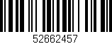 Código de barras (EAN, GTIN, SKU, ISBN): '52662457'