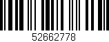 Código de barras (EAN, GTIN, SKU, ISBN): '52662778'