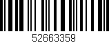 Código de barras (EAN, GTIN, SKU, ISBN): '52663359'