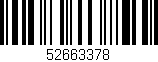 Código de barras (EAN, GTIN, SKU, ISBN): '52663378'