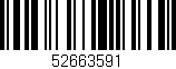 Código de barras (EAN, GTIN, SKU, ISBN): '52663591'