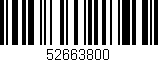Código de barras (EAN, GTIN, SKU, ISBN): '52663800'