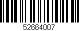 Código de barras (EAN, GTIN, SKU, ISBN): '52664007'