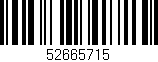 Código de barras (EAN, GTIN, SKU, ISBN): '52665715'