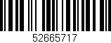 Código de barras (EAN, GTIN, SKU, ISBN): '52665717'