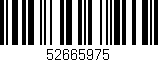 Código de barras (EAN, GTIN, SKU, ISBN): '52665975'