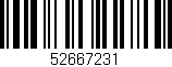 Código de barras (EAN, GTIN, SKU, ISBN): '52667231'