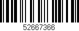 Código de barras (EAN, GTIN, SKU, ISBN): '52667366'