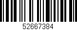 Código de barras (EAN, GTIN, SKU, ISBN): '52667384'