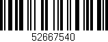 Código de barras (EAN, GTIN, SKU, ISBN): '52667540'