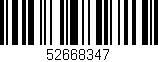 Código de barras (EAN, GTIN, SKU, ISBN): '52668347'