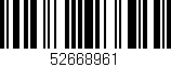 Código de barras (EAN, GTIN, SKU, ISBN): '52668961'