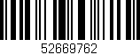 Código de barras (EAN, GTIN, SKU, ISBN): '52669762'