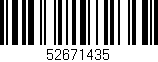 Código de barras (EAN, GTIN, SKU, ISBN): '52671435'