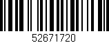 Código de barras (EAN, GTIN, SKU, ISBN): '52671720'