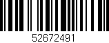 Código de barras (EAN, GTIN, SKU, ISBN): '52672491'