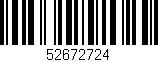 Código de barras (EAN, GTIN, SKU, ISBN): '52672724'