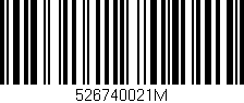 Código de barras (EAN, GTIN, SKU, ISBN): '526740021M'